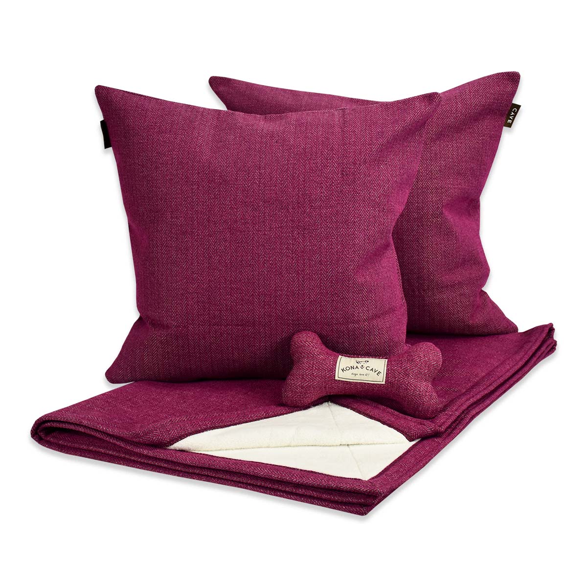 Doggy Décor Set – Pink Herringbone